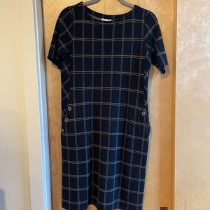J.Jill XS short sleeve dress with button pockets